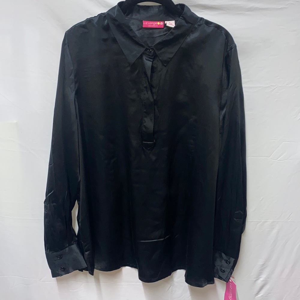 Liz Lange Maternity Silk Lightweight Long Sleeve Extra Large